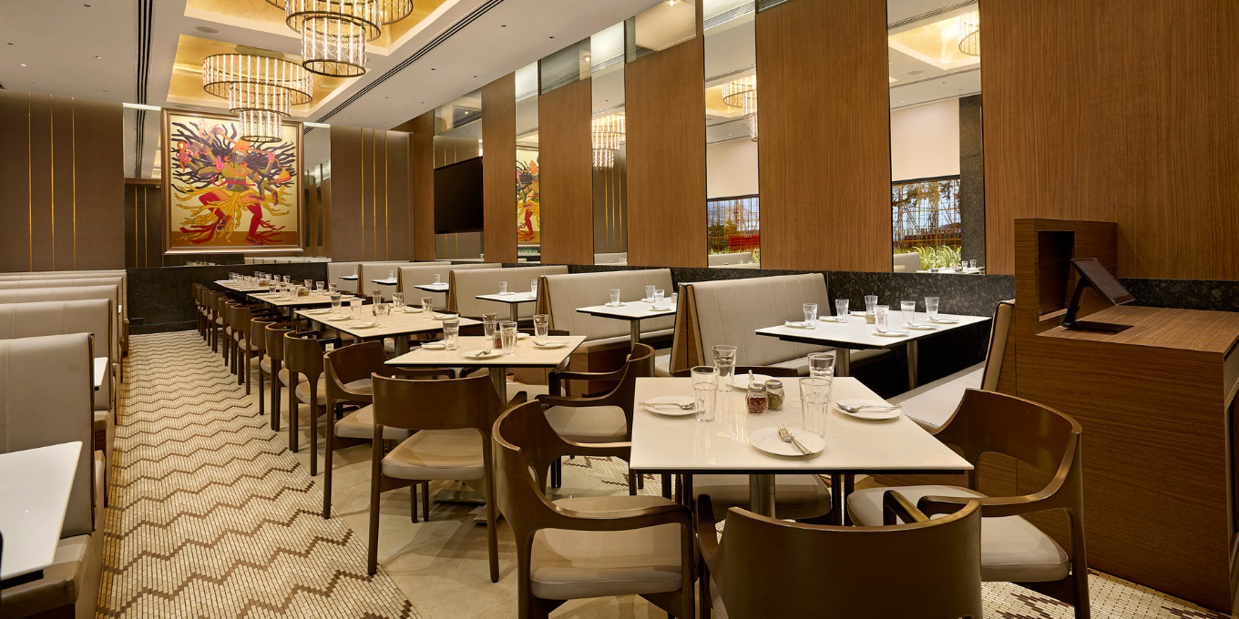 Spacious and modern restaurant interior